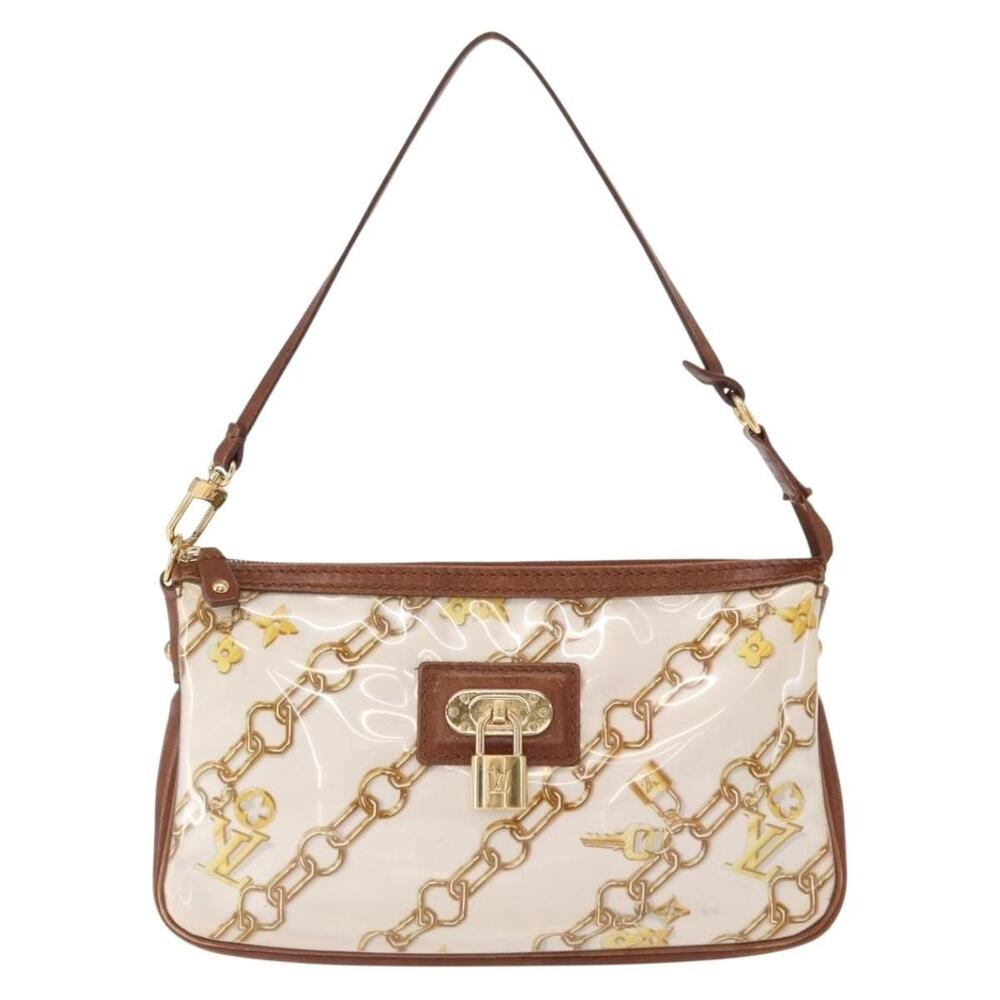 Louis Vuitton Monogram Charm Pochette Accessoires Pouch White